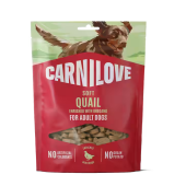 Супер премиум меко лакомство за кучета  Carnilove Soft Snack Quail with Oregano с пъдпъдък и риган , 200 г 